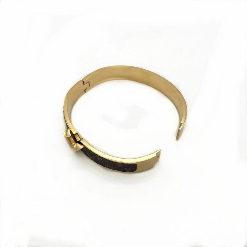 Leather Bracelet Steel Jewelry Carving Letter Be Yourself Bracelets & Bangles New Design Bangle Jewelry Gift