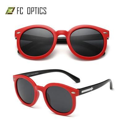 Promotion Plastic Kids Eyewear Double Bridges Rubber TPE Retro Rayband Italian Brand Cheap Fishing Polarized Sunglasses