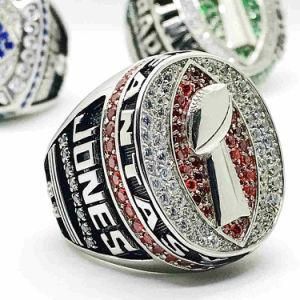 Custom Personalized Football Championship Rings with Player Name&Number