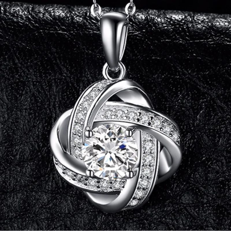 Cubic Zirconia Stud Earrings 925 Sterling Silver as Gifts for Your Lover