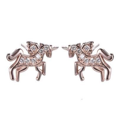 Earringfactory Custom Jewelry Rose Gold Silver or Brass Horse