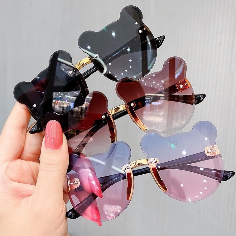 Children′s Sunglasses Fashion Little Bear Baby Colorful Gradient Color Cute Sunglasses for Boys and Girls