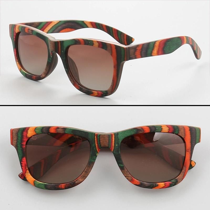 Wood Wooden Sunglasses with Mirror Lens Full Wood