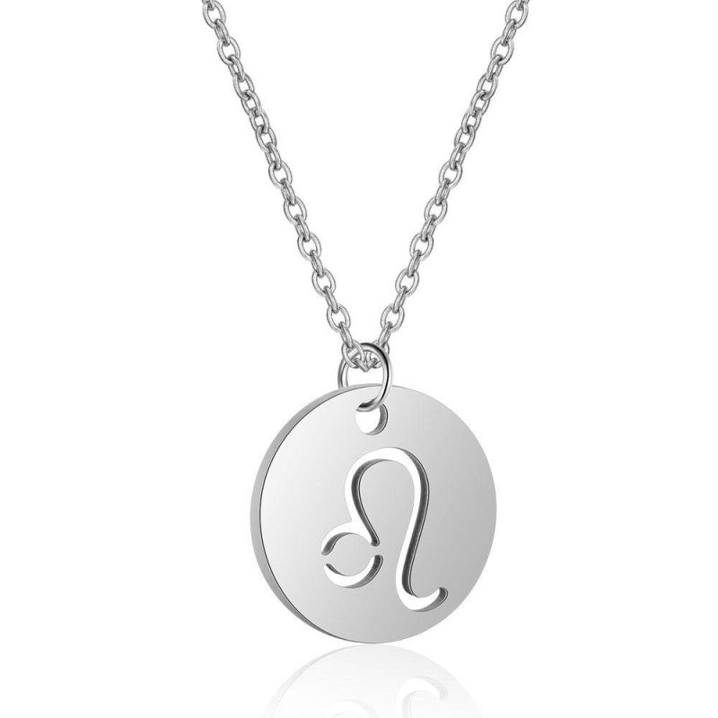 Manufacturer Custom Engrave Fashion Jewelry High Quality Waterproof Top Ranking Carved jewellery Stainless Steel Letter Necklace