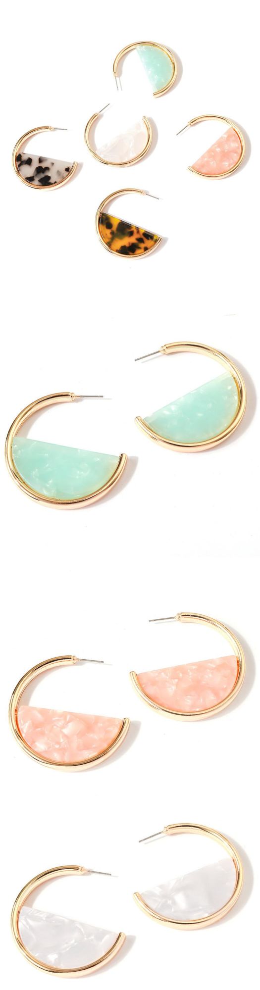 Fashion Jewelry Acrylic Hoop Earring