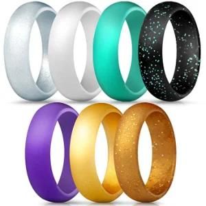 Custom Silicone Finger Rings Wedding Rings Gift Women Rings Rubber O Ring