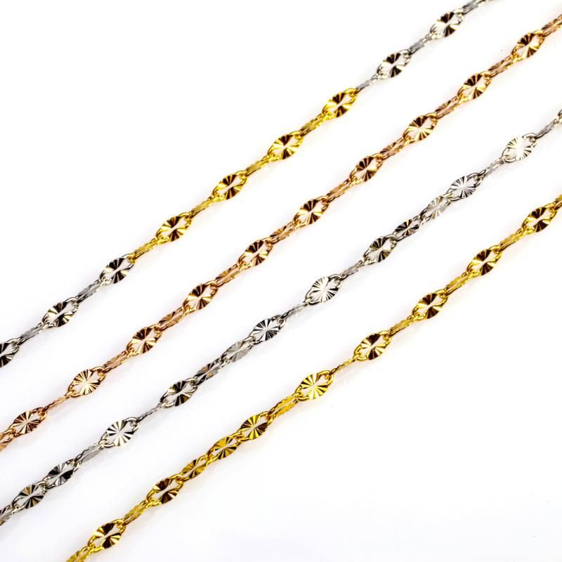 Wholesale Jewelry Fashion Necklace BS Chain with Flower Embossed