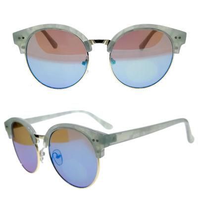 Half Frame Metal and PC Mixed Material Fashion Sunglasses for Kids