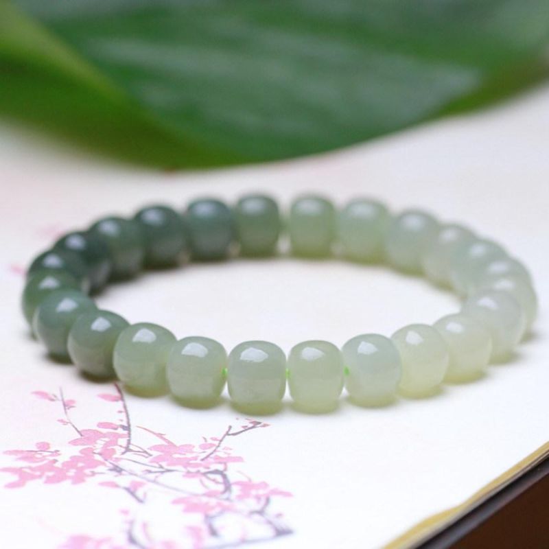 Fashion Jewelry Natural Hetian Jade Bracelets Smoky Purple Gradient Jade
