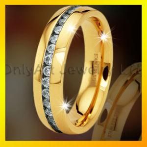 comfort fit quality fashion 316L Stainless Steel Jewelry with CZ