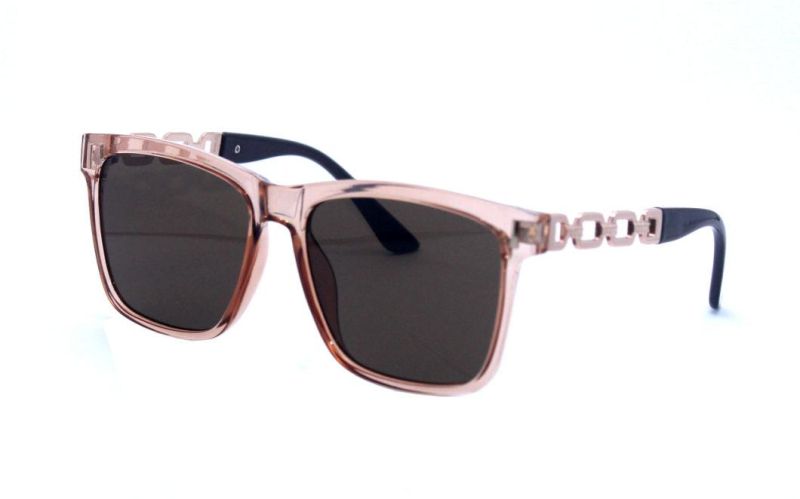 Square Mirror Lens Hollow out Temple Bold Fashion Sunglasses
