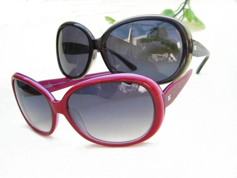 Bowknot Shape Acetate Sunglasses Diamond Princess Sunglasses Purple Pink Flower Sunglasses