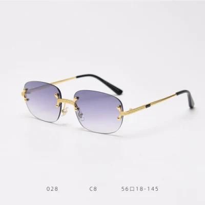 New Retro Metal Color Film Women&prime;s Fashion Hip-Hop Style Sunglasses for Men