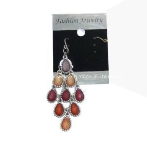 Jewelry with Matt Silver Alloy Plated Natural Earrings for Women