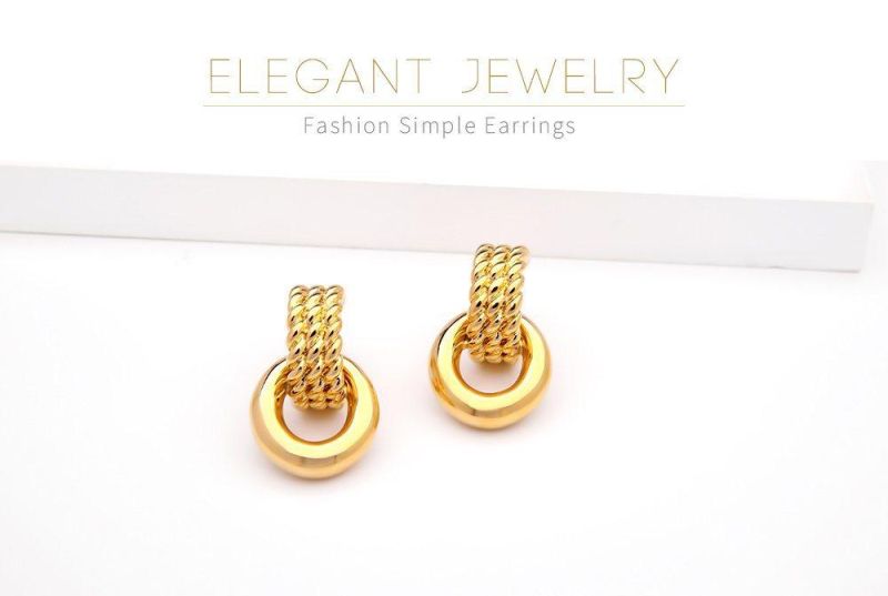 Wholesale Fashion 100% Copper Ear Stud Ring Style Earrings