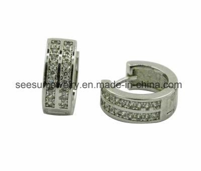 925 Silver Jewelry Good Selling Huggies Earring for Women