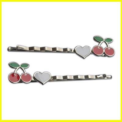Lovely Cherry and Heart Hair Pin