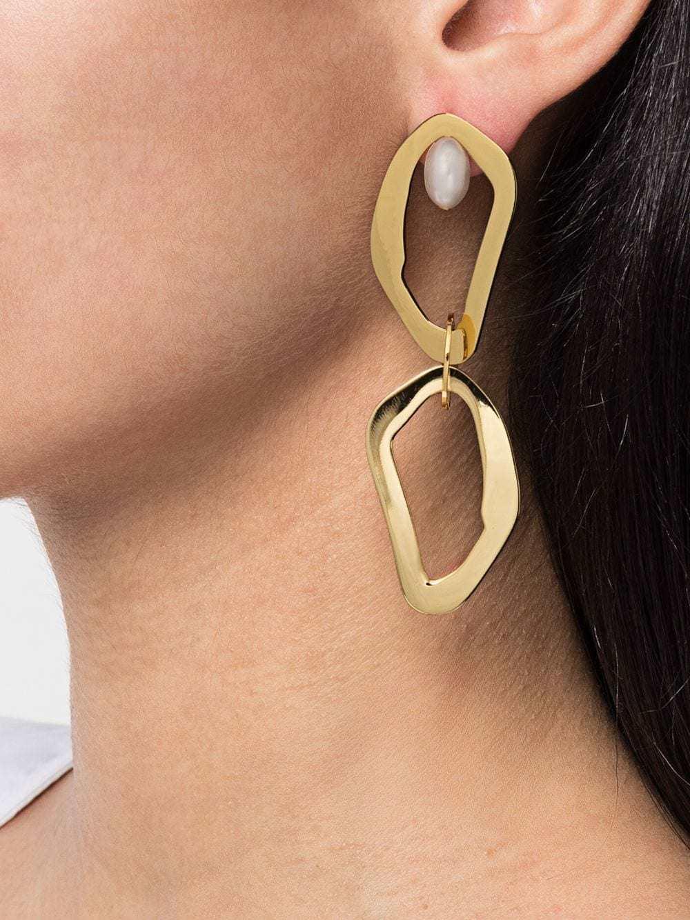 Fashion Temperament Irregular Geometric Hollow Earrings Jewelry