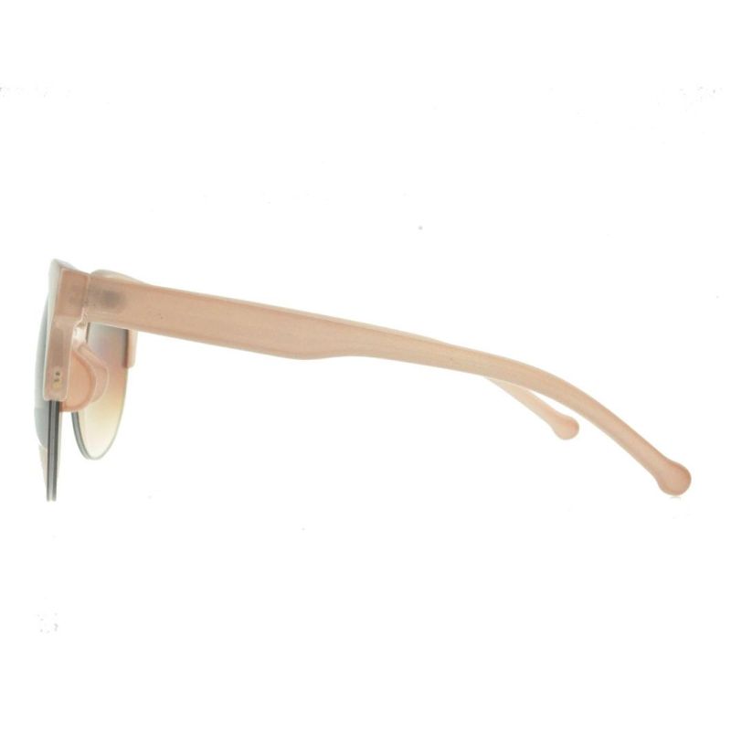 2017 Cat Eye Half Frame Round Lens Fashion Sunglasses
