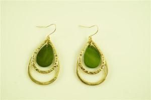 Teardrop Earring with Beautiful Stone