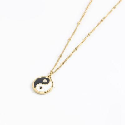 Manufacturer Custom High Quality 14K 18K Gold Fashion jewellery Stainless Steel Gold Plated Jewelry Wholesale PVD Tarnish Free Necklace
