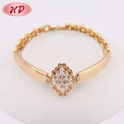 Wholesale Fashion Jewelry Design Gold Jewelries Set 18K Gold Bracelet