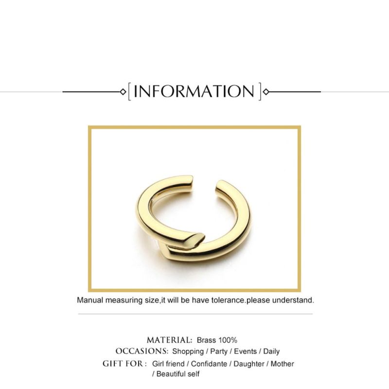 Custom Fashion Wedding Rings Comfortable Wear Copper Ring