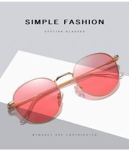 New Design Metal Polarized Circle Frame Sunglasses for Women