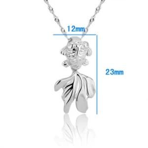 Exclusive Solid Sliver 925 Fashion Fish Charm Pendant