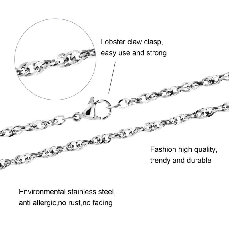 Wholesale Gift Fashion Accessories Jewelry Stainless Steel Necklace Anklet Bracelet Gold Plated