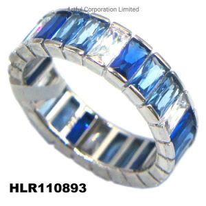 2020 New Fashion Blue Silver Ring