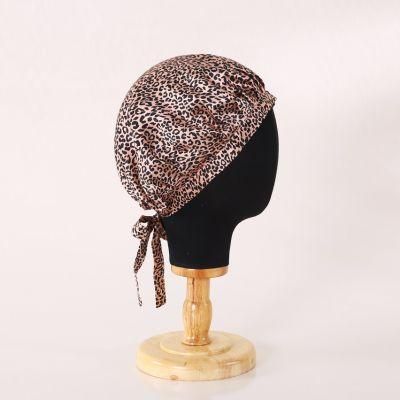 Luxury Home Women Silk Hair Bonnet Double Layer Silk Sleeping Snap Stain Hat Turban Bonnets