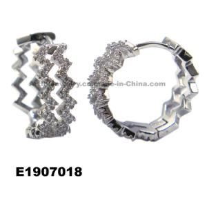 925 Sterling Silver Earring with CZ Customized Design for Wholesale