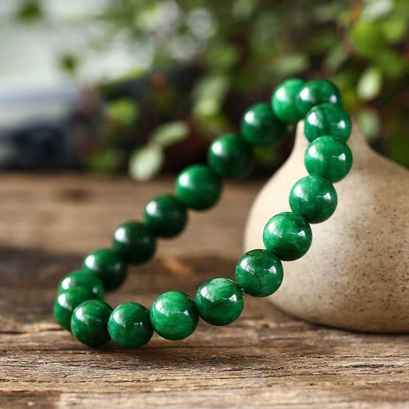 Fashion Jewelry Synthetic Dry Green Single Circle Bracelet