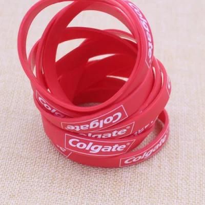Supply Fashion Printed Silicone Bracelets Rubber Wristband
