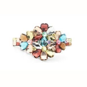 Hair Jewelry Flower with Crystal Hair Clip for Female