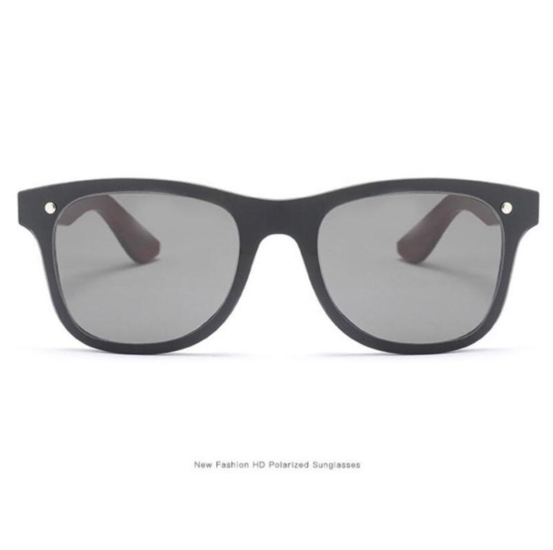 New Fashion Wood Grain Plastic Frame Wood Legs Sunglasses Sg3010
