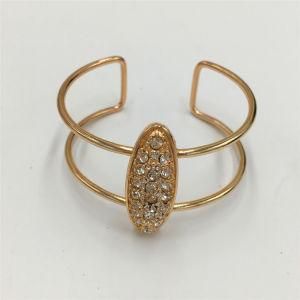 Classic Alloy Open Bracelet with Glass Stone jewelry Bracelet