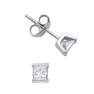 8mm Square Stud Earring for Lady