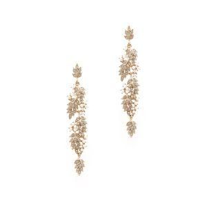 Fashion Accessories Women Jewelry Crystal Stone Pearl Statement Earrings