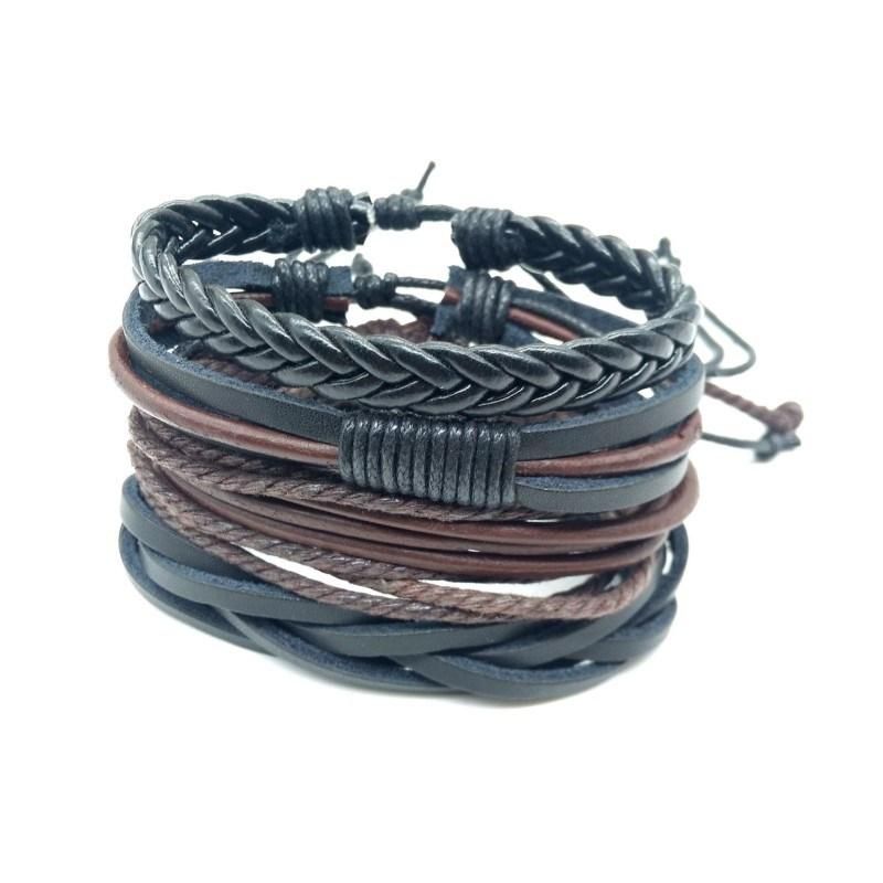 Bracelets & Bangles Men Jewelry Boyfriend Gift Leather Bracelets