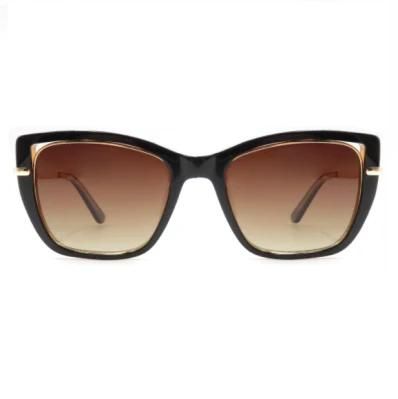 Fast Delivery Fashion Thick Frame Acetate Sunglasses