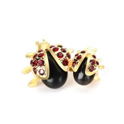 Custom Garment Accessory Jewelry Brooch with Ladybird for Women