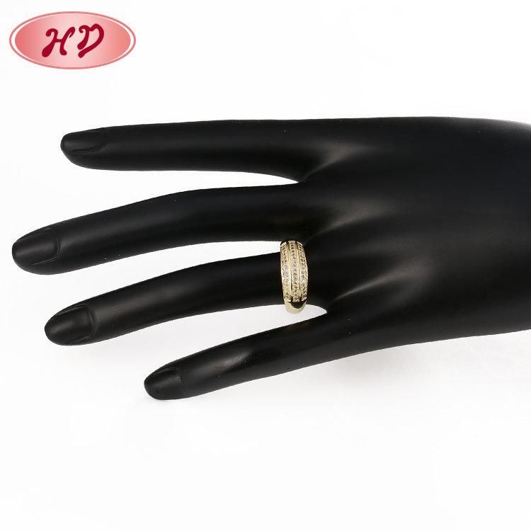Fashion Ladies Rings Jewelry 18K Gold Bridal Diamond Wedding Ring
