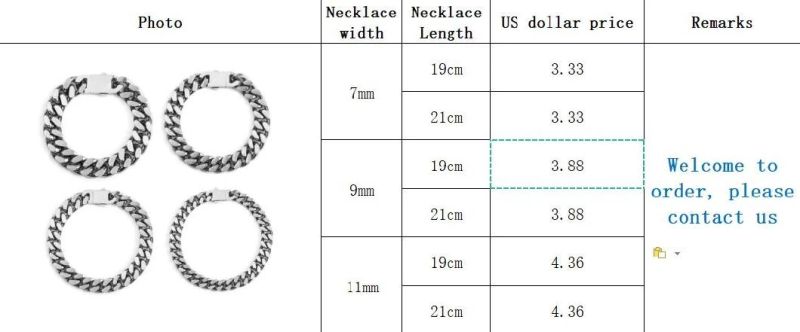 Manufacturer Custom Stainless Steel jewellery High Quality Waterproof New Arrivals Bracelet Cuban Jewelry Man Trendy Bracelet Men Fasihon Bracelet Jewelry