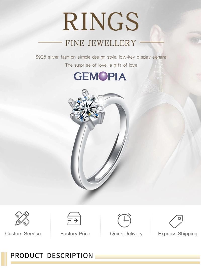 925 Silver Rings Design Bridal Wedding Engagement Ring