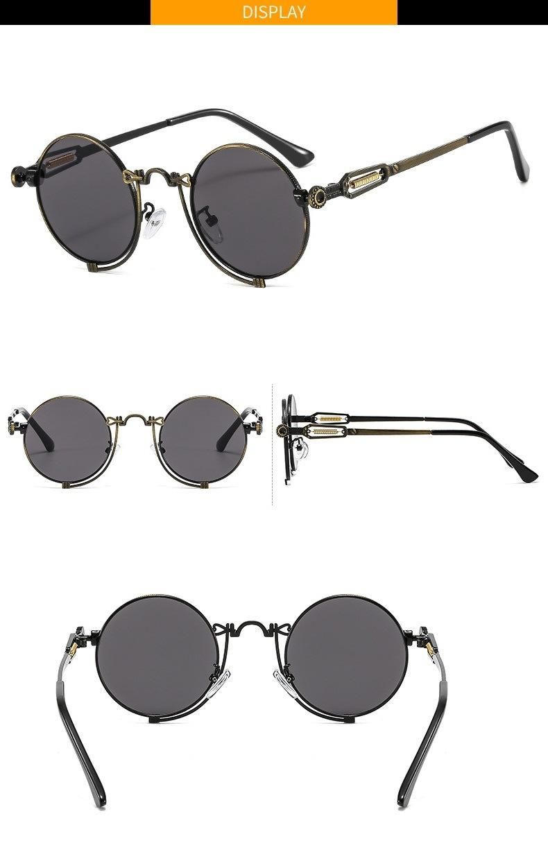 2022 Punk Metal Sunglasses Spring Steam Style Fashion Sunglasses