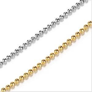 Italy Origin Wholesale 925 Sterling Silver Ball Bead Chain