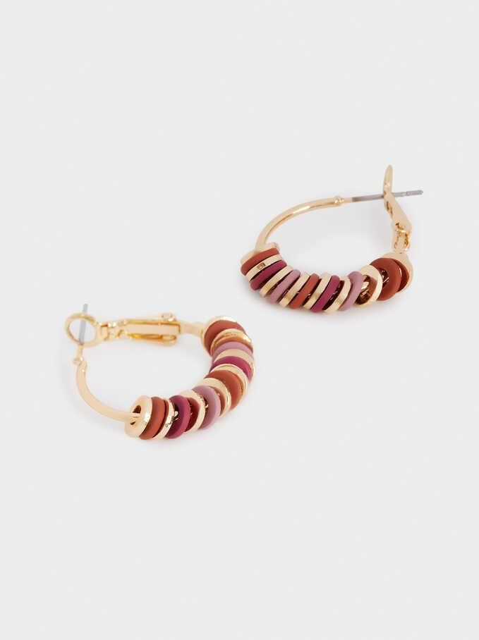 Wholesale Elegant Women Jewelry Hoop Earrings with Stone and Wood