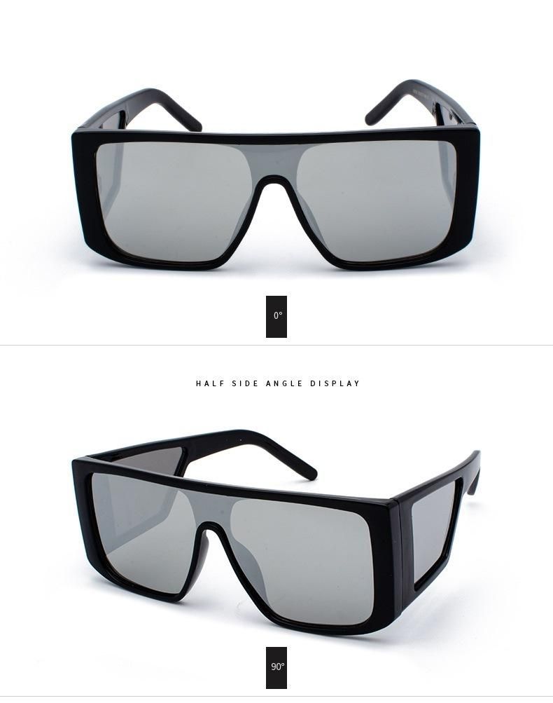 2020 Women Big Frame Sunglasses One Piece Lens Glasses